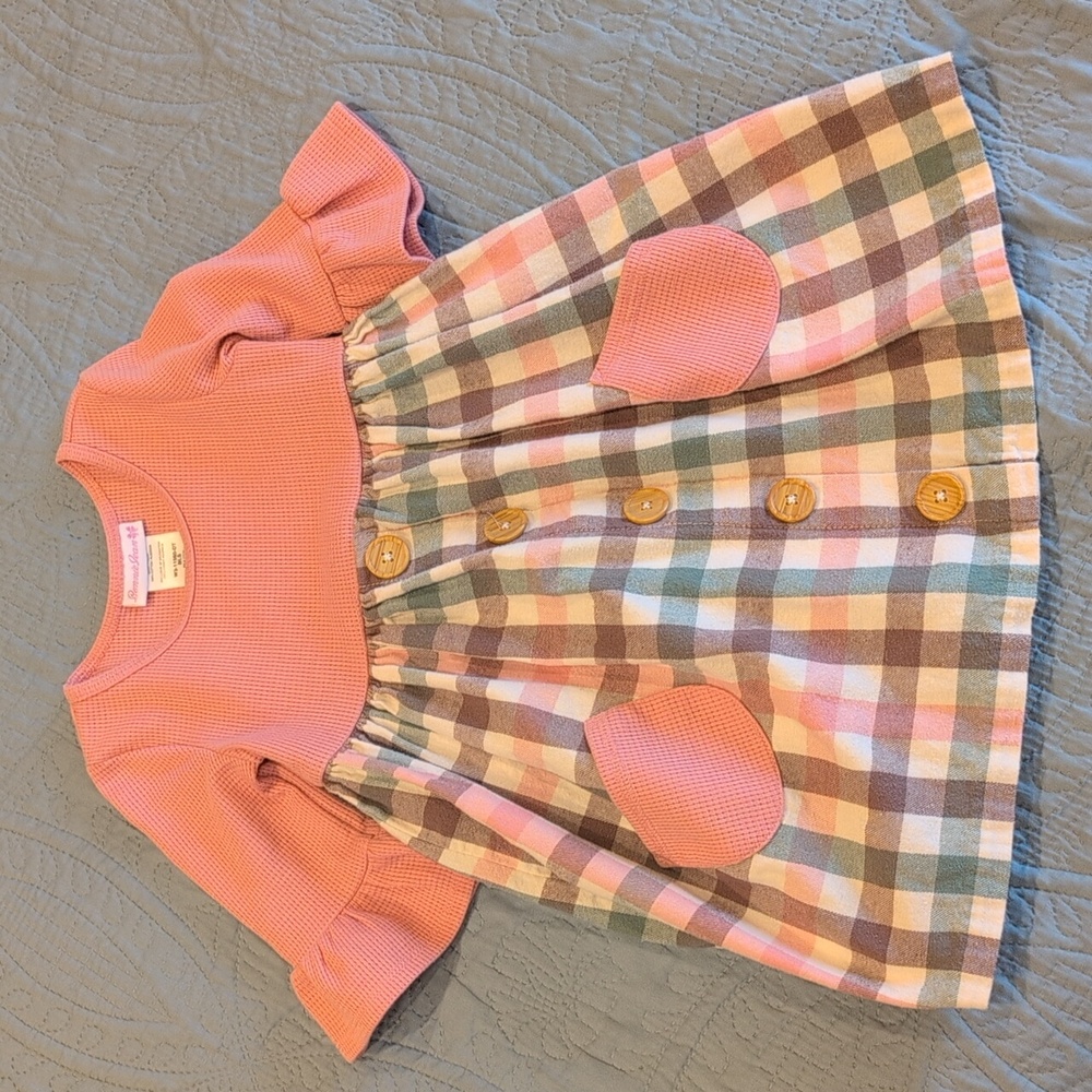 Bonnie Jean, Toddler Girls 4T, Thermal Flannel Dress